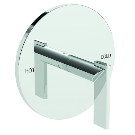 Newport Brass Shower Trim Plate W/ Handle. Less Showerhead, Arm And Flange, Nickel 4-2494BP-15A